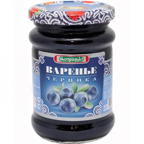 Варенье десертное Экопродукт Черника, 325 г