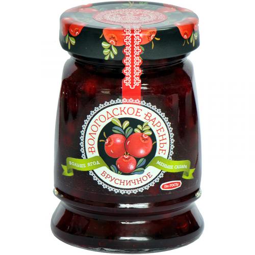 Варенье брусничное Вологодское варенье, 370 г