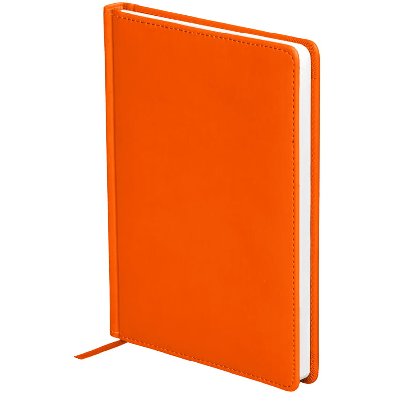 Ежедневник недатир. A5, 136л., кожзам, OfficeSpace Winner, оранжевый