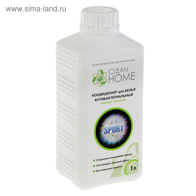 Кондиционер для белья Clean Home с антибактериальной формулой Антизапах, 1 л