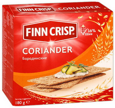 Хлебцы FINN CRISP Coriander бородинские с кориандром 180 г