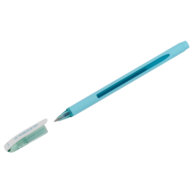 Ручка шариковая Uni Jetstream SX-101-07FL синяя, 0,7мм, грип, бирюзовый корпус