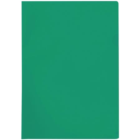 Папка-уголок OfficeSpace, A4, 100мкм, прозрачная зеленая