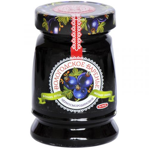 Варенье черносмородиновое Вологодское варенье, 370 г