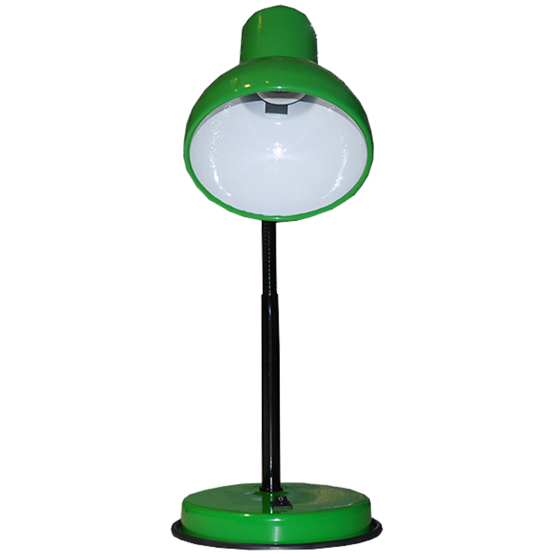 Светильник настольный на подставке НТ 2077А, гибкая стойка, Е27, зеленый весенний