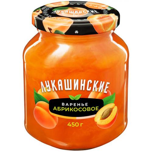 Варенье Лукашинские абрикосовое, 450 г