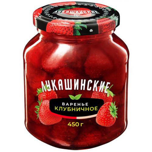 Варенье Лукашинские клубничное, 450 г
