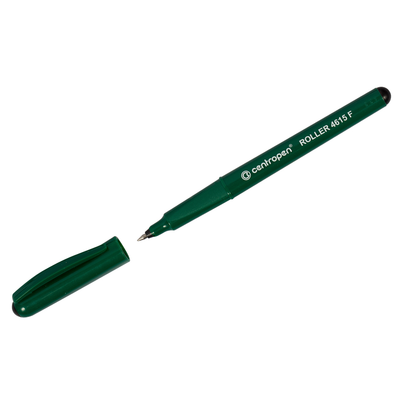 Ручка-роллер Centropen 4615 черная, 0,3мм, трехгран., одноразовая