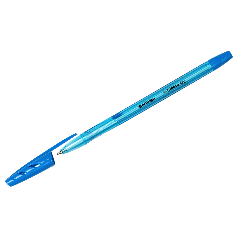 Ручка шариковая Berlingo Tribase Sky светло-синяя, 0,7мм