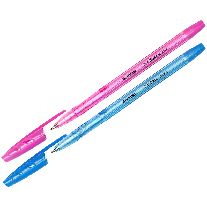 Ручка шариковая Berlingo Tribase Sparkle синяя, 0,7мм