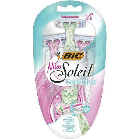Станок бритвенный BIC Miss Soleil Sensitive для чувствительной кожи, 3 шт
