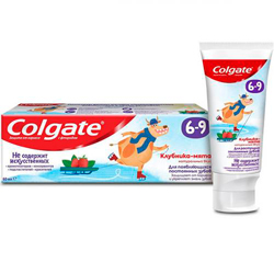 Паста зубная Colgate Клубника-мята, для детей 6-9 лет, с фторидом, 60 мл