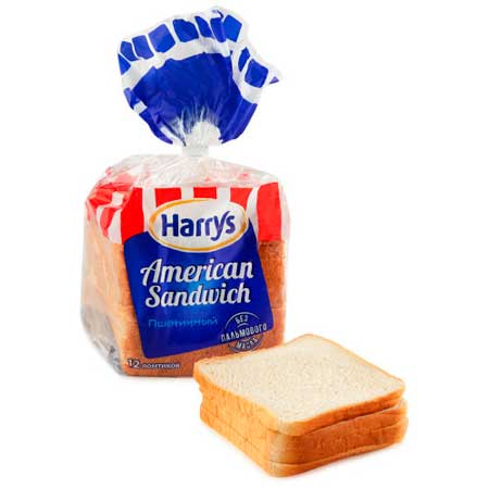 Хлеб сандвичный Harry's American Sandwich пшеничный, 470 г