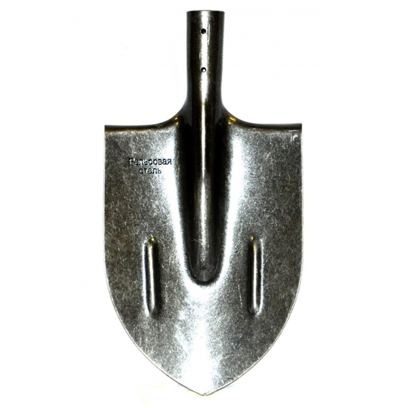 Лопата штыковая Флорис ЛКО-02, рельс. сталь с ребром жесткости, 22*30см, без черенка
