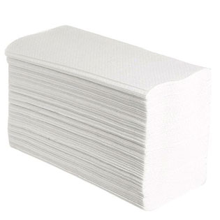 Полотенца бумажные Z-укл, 2-сл, 21,5*22,5см, шир.8см, 190л, белые