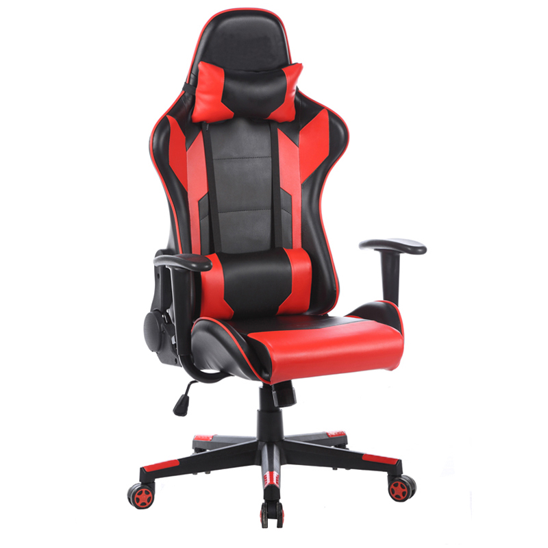 Кресло игровое Helmi HL-G01 Victory, искусственная кожа, черная/красная, 2 подушки