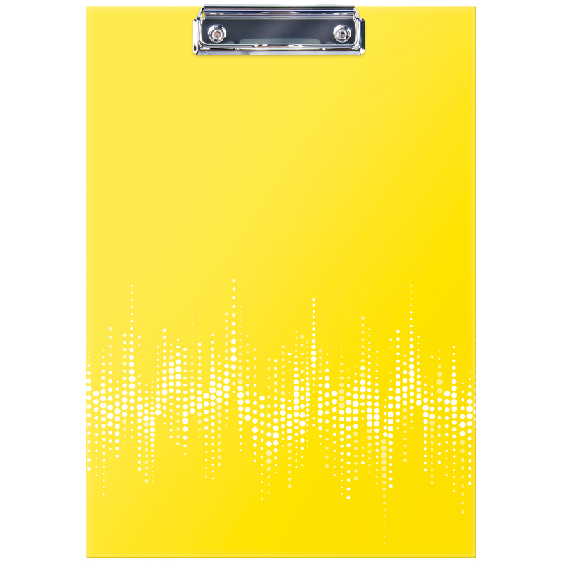 Планшет с зажимом Berlingo Neon А4, ламинированный, неоновый желтый