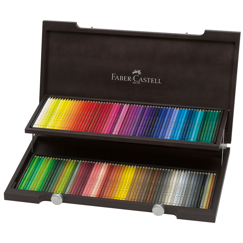 Карандаши цветные художественные Faber-Castell Polychromos 120цв., заточен., дерев. коробка