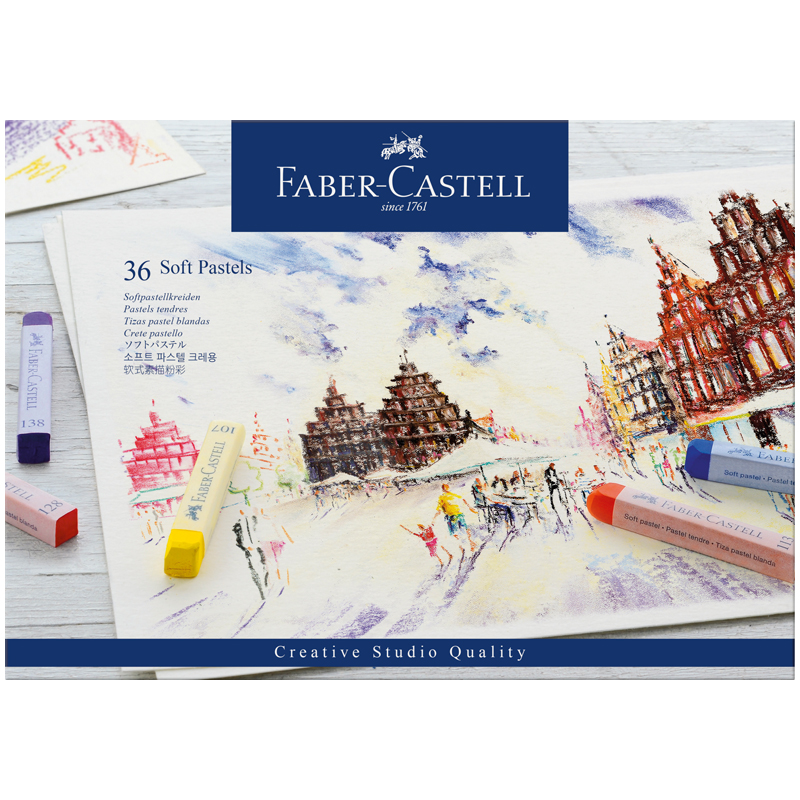 Пастель Faber-Castell Soft pastels, 36 цв., картон. упак.