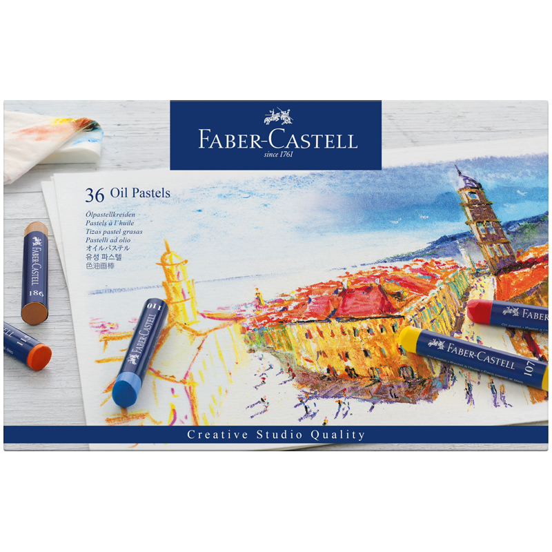 Пастель масляная Faber-Castell Oil Pastels, 36 цветов, картон. упак.