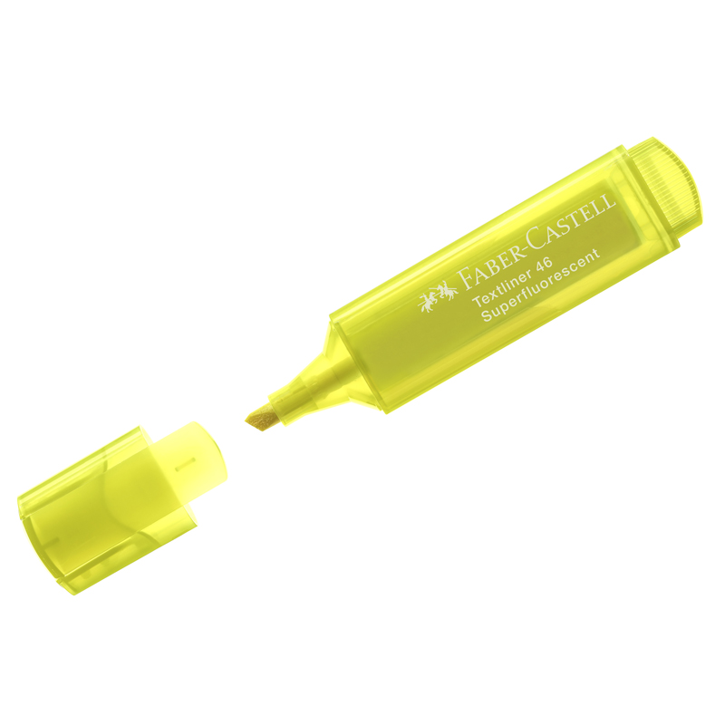Текстовыделитель Faber-Castell 46 Superfluorescent флуоресцентный желтый, 1-5мм