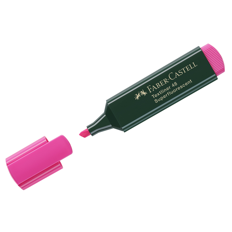 Текстовыделитель Faber-Castell 48 розовый, 1-5мм