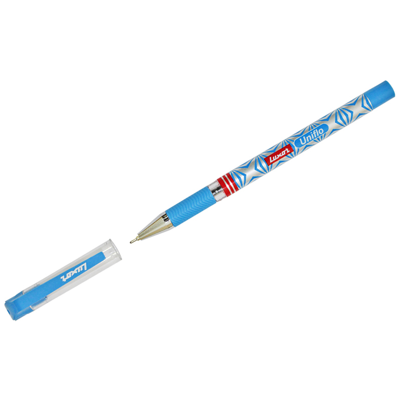 Ручка шариковая Luxor Uniflo синяя, 0,7мм, грип