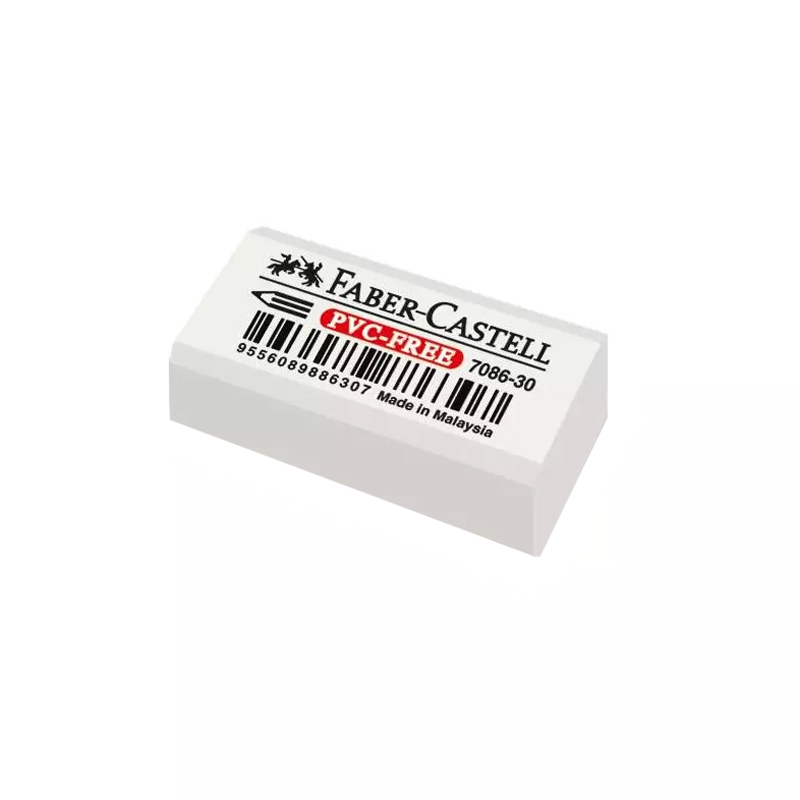Ластик Faber-Castell PVC-free, прямоугольный, в пленке, 41*18*11мм