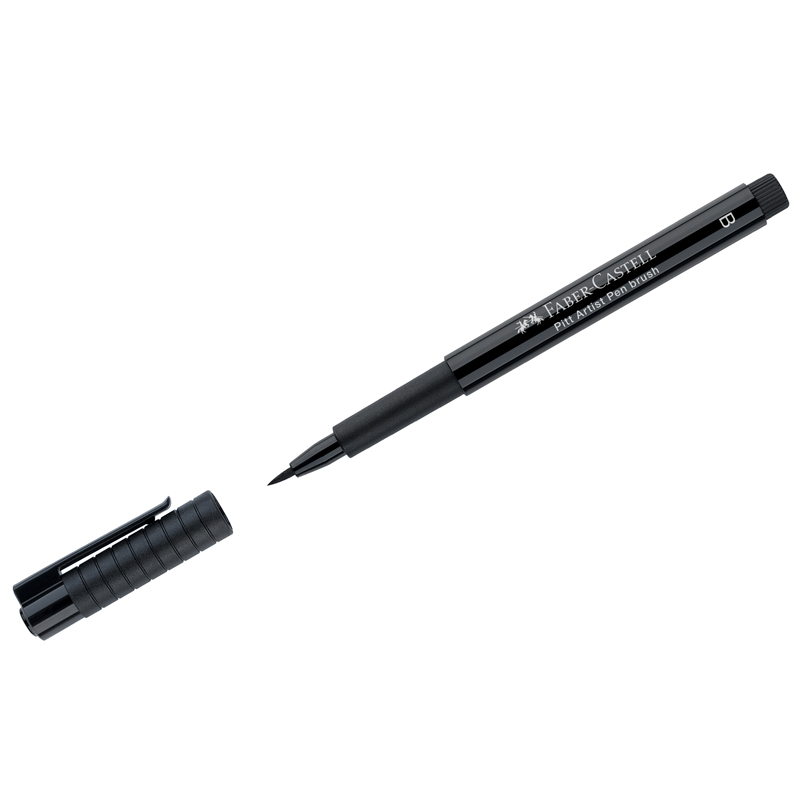 Ручка капиллярная Faber-Castell Pitt Artist Pen Brush цвет 199 черная, кистевая
