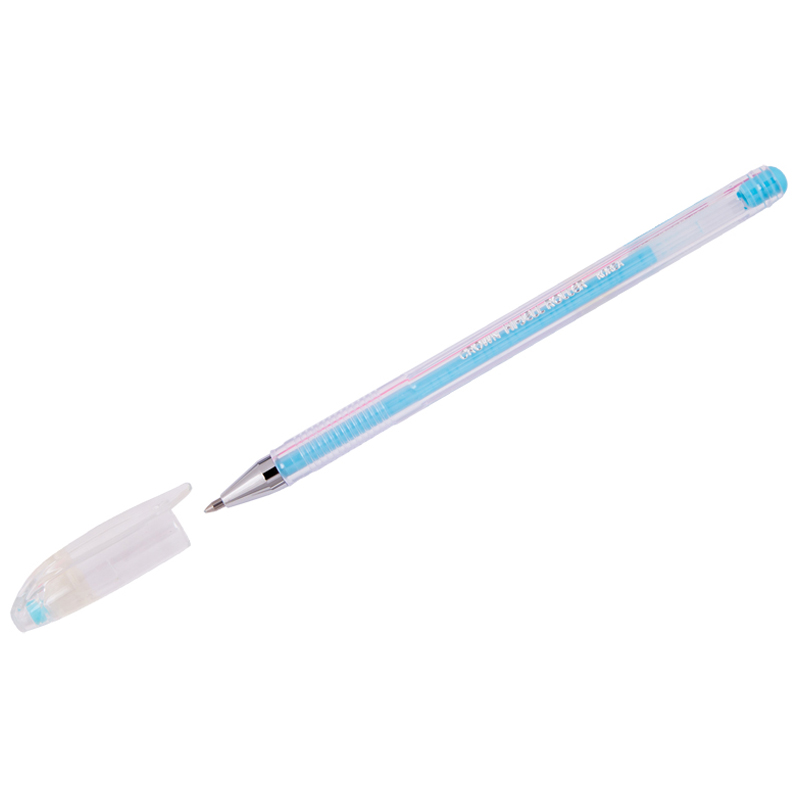 Ручка гелевая Crown Hi-Jell Pastel голубая пастель, 0,8мм