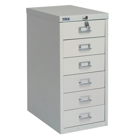 Шкаф металлический для документов ПРАКТИК MDC-A4/650/6, 6 ящиков, 650х277х405 мм, собранный