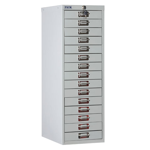 Шкаф металлический для документов ПРАКТИК MDC-A4/910/15, 15 ящиков, 910х277х405 мм, собранный