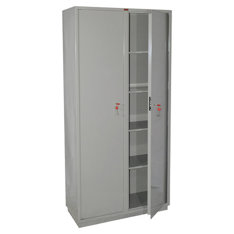 Шкаф металлический для документов КБС-10, (1850х880х390 мм, 90 кг), 2 отделения, сварной