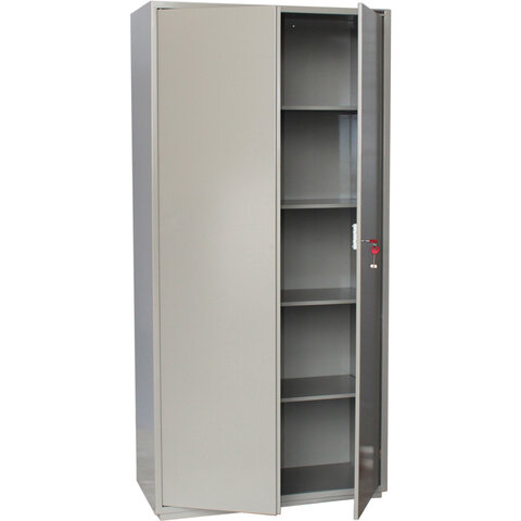 Шкаф металлический для документов BRABIX KBS-10, 1803х880х390 мм, 77 кг, 2 отделения, сварной, 291159