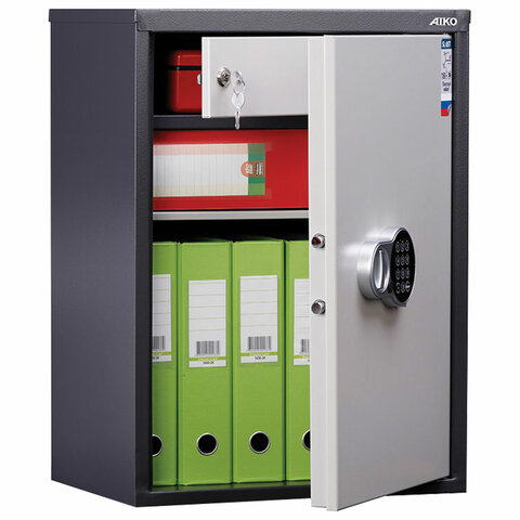 Шкаф металлический для документов AIKO SL-65ТEL ГРАФИТ, 630х460х340 мм, 17 кг, S10799060902