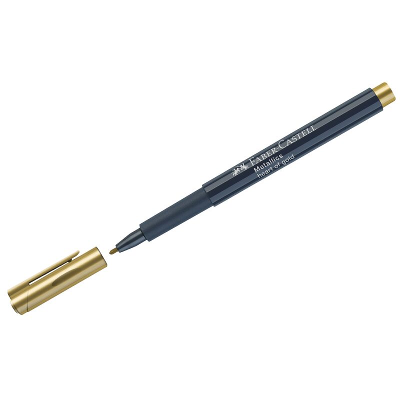 Маркер для декорирования Faber-Castell Metallics золото, пулевидный, 1,5мм