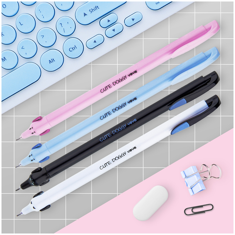 Ручка шариковая автоматическая MESHU Cute Dogs синяя