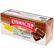 Печенье затяжное Кухмастер Petit Beurre шоколадное, 170 г