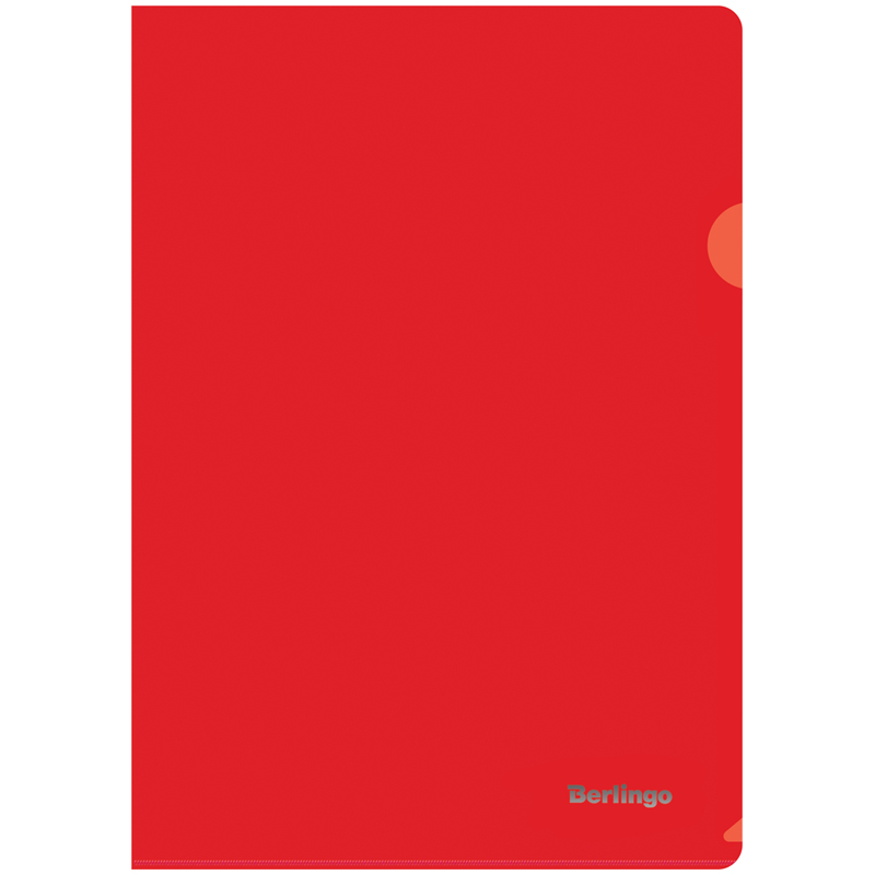 Папка-уголок Berlingo, А4, 180мкм, непрозрачная, красная