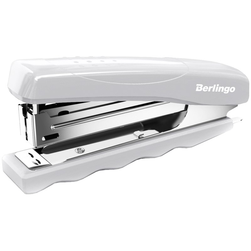 Степлер №10 Berlingo Comfort до 16л., пластиковый корпус, серый