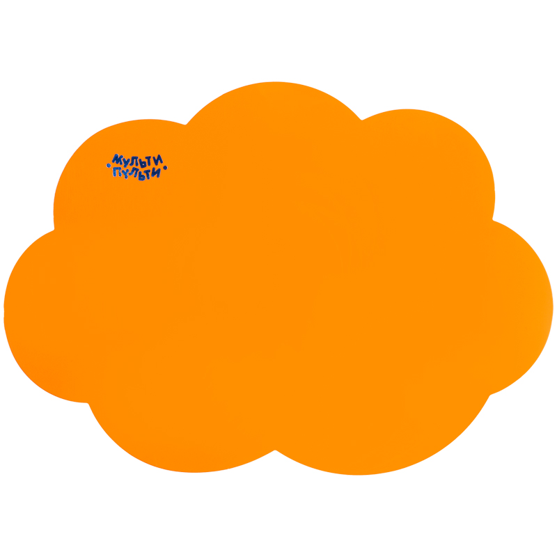 Доска для лепки Мульти-Пульти Облачко, фигурная, А5+, 800 мкм, пластик, оранжевый