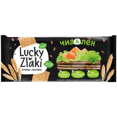 Хлебцы зерновые Lucky Zlaki Чиа-лен, 105 г