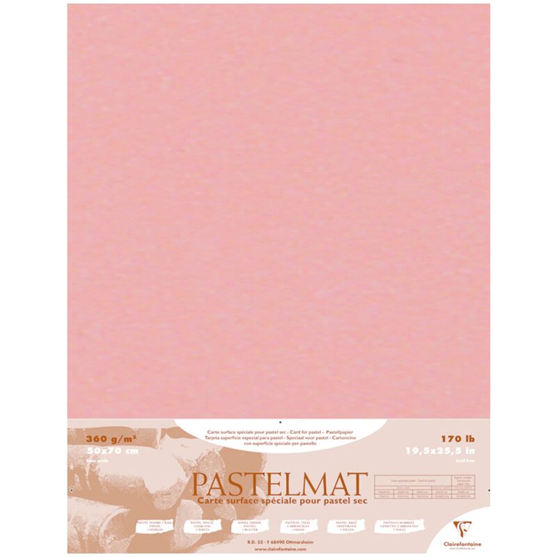 Бумага для пастели 5л. 500*700мм Clairefontaine Pastelmat, 360г/м2, бархат, охра