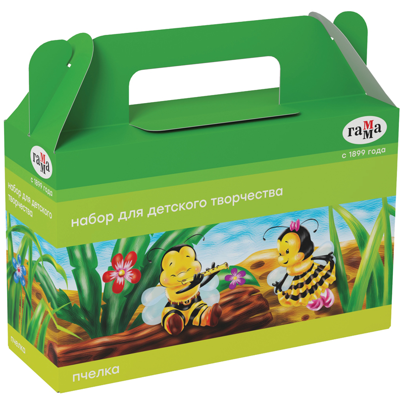 Набор для детского творчества Гамма Пчелка, 8 предметов, в подарочной коробке