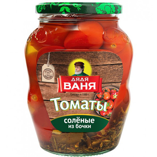 Томаты Дядя Ваня соленые из бочки, 680 г