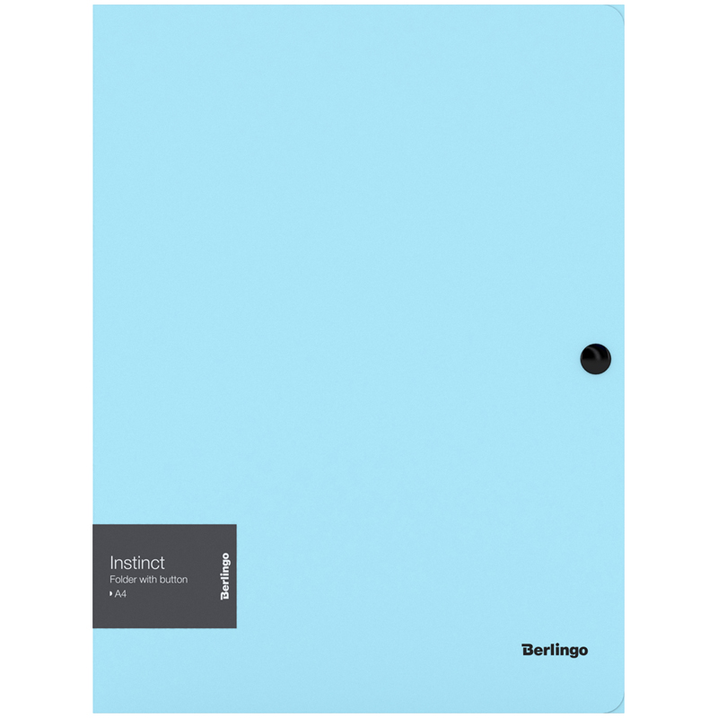 Папка на кнопке Berlingo Instinct А4, 600мкм, аквамарин