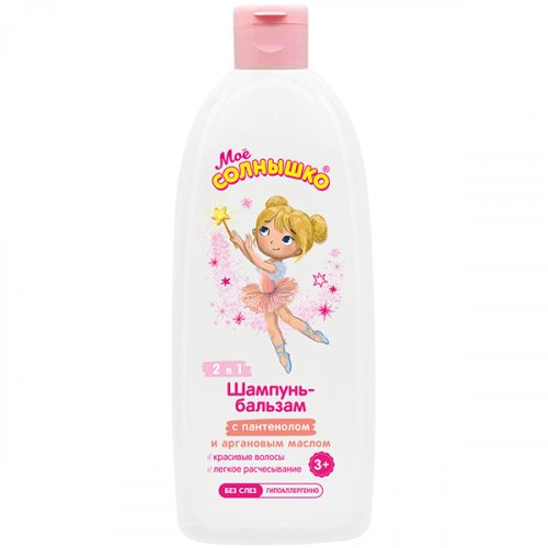 Шампунь-бальзам Мое Солнышко для девочек от 3 лет, 400 мл