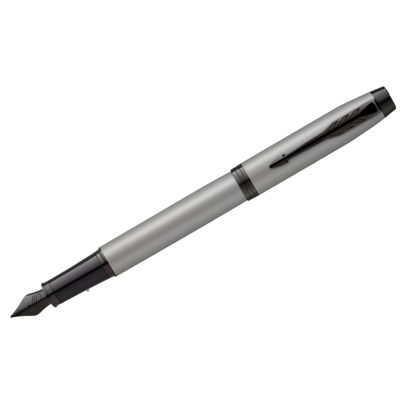 Ручка перьевая Parker IM Achromatic Grey синяя, 0,8мм, подарочная упаковка
