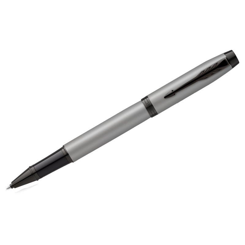 Ручка-роллер Parker IM Achromatic Grey черная, 0,8мм, подарочная упаковка