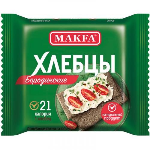 Хлебцы Makfa запеченные Бородинские хрустящие, 60 г